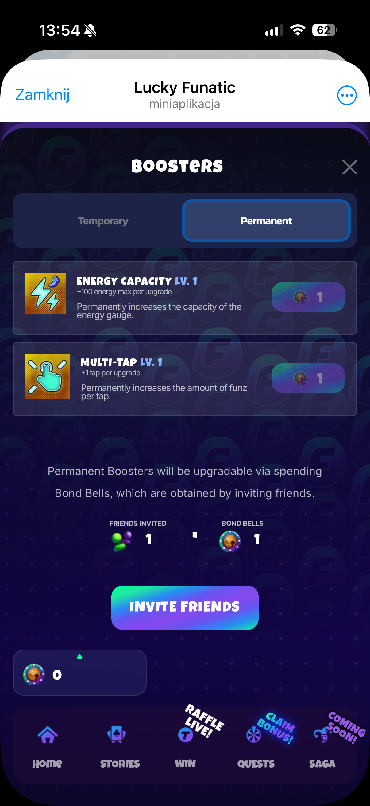 Permanent boosters