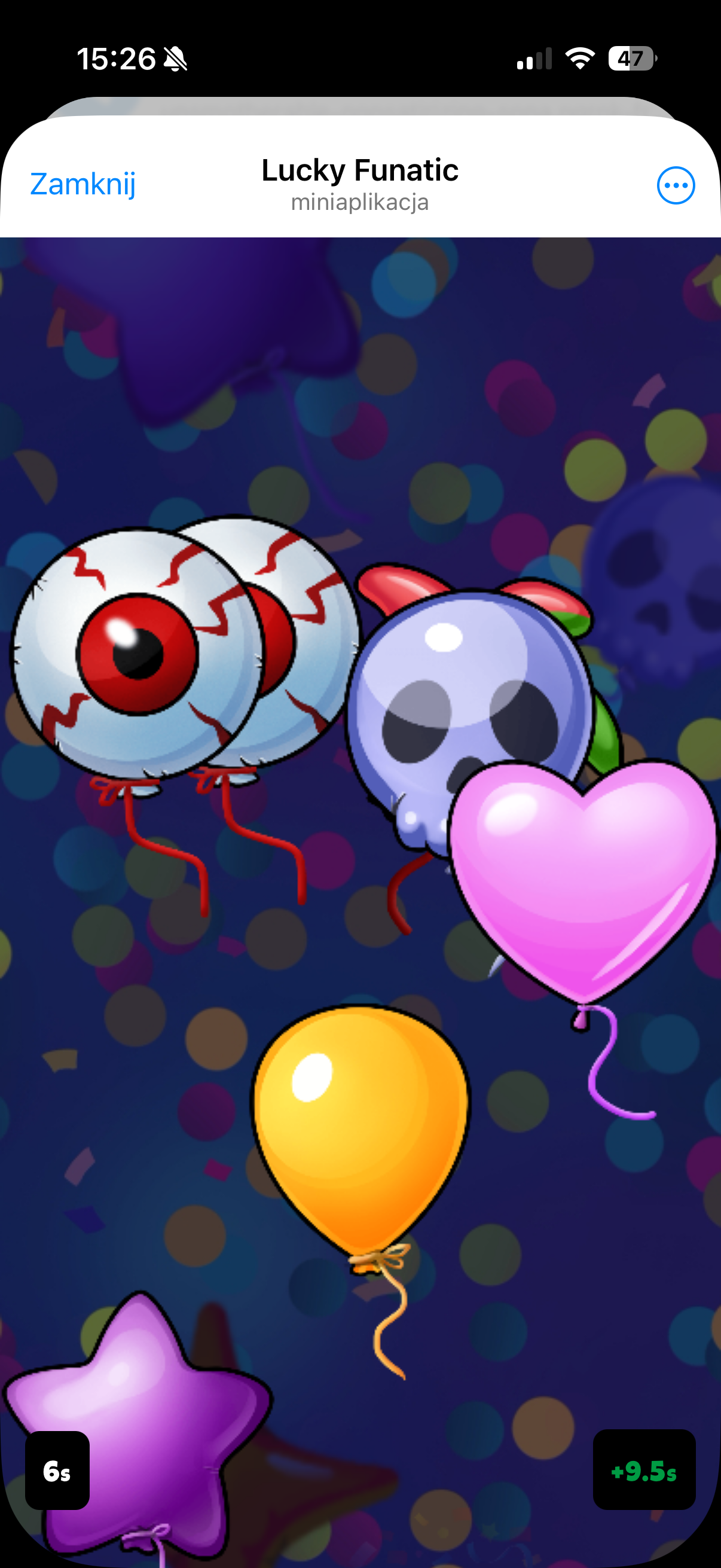 Balloon popping