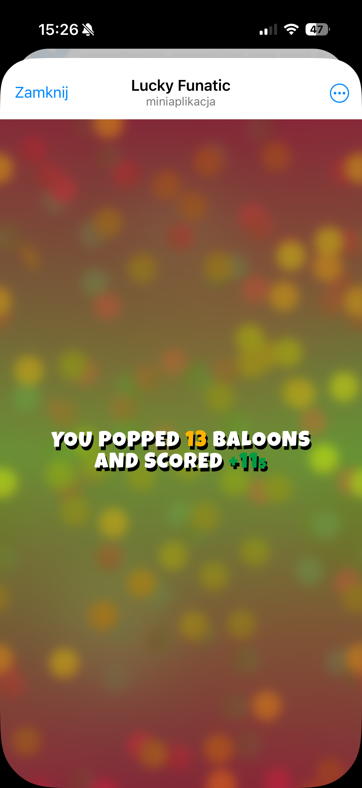 Balloon round gameplay
