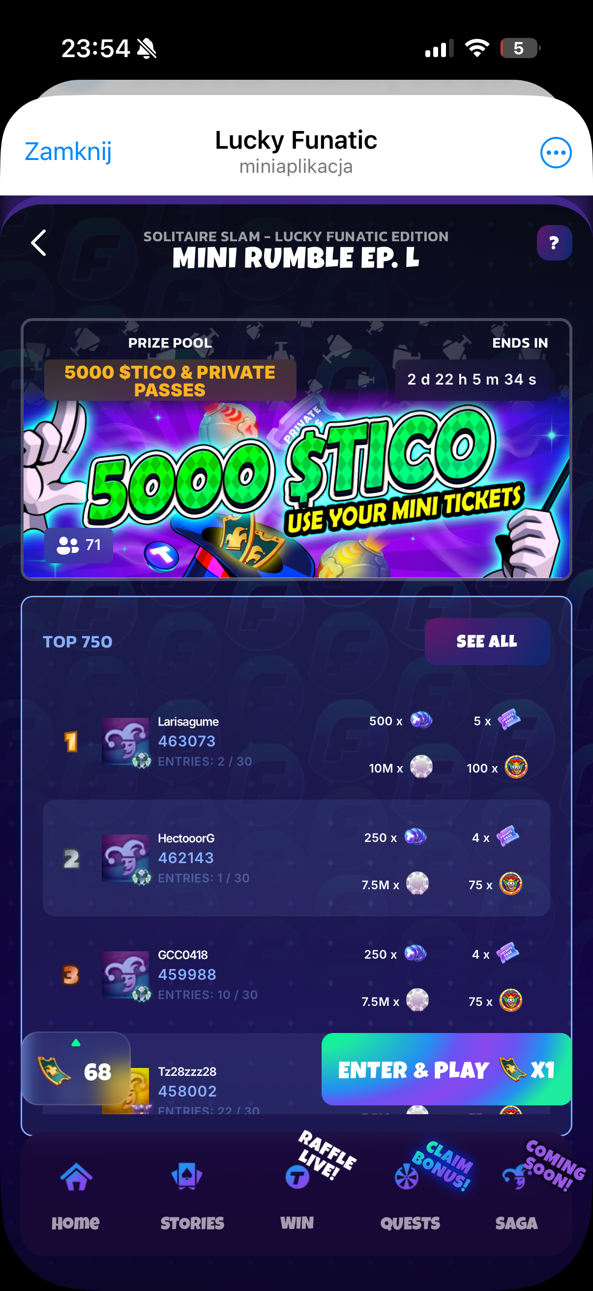 Leaderboard